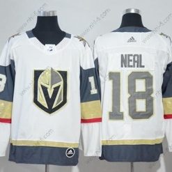 Adidas Vegas Golden Knights #18 James Neal Valkoinen Road Aito Ommeltu NHL Paita – Naisten