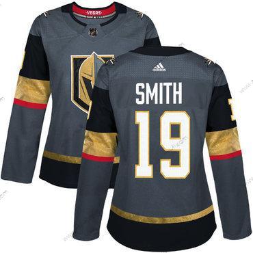 Adidas Vegas Golden Knights #19 Reilly Smith Harmaa Kotiottelu Aito Ommeltu NHL Paita – Naisten