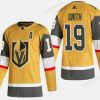 Adidas Vegas Golden Knights #19 Reilly Smith Kulta 2020-21 Vaihtopaita Ommeltu Paita – Miesten