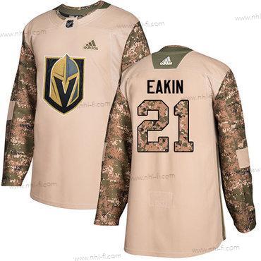 Adidas Vegas Golden Knights #21 Cody Eakin Maastokuvio Aito 2017 Veterans Day Ommeltu NHL Paita – Miesten