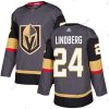 Adidas Vegas Golden Knights #24 Oscar Lindberg Harmaa Kotiottelu Aito Ommeltu NHL Paita – Miesten