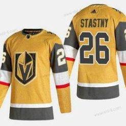 Adidas Vegas Golden Knights #26 Paul Stastny Kulta 2020-21 Vaihtopaita Ommeltu Paita – Miesten