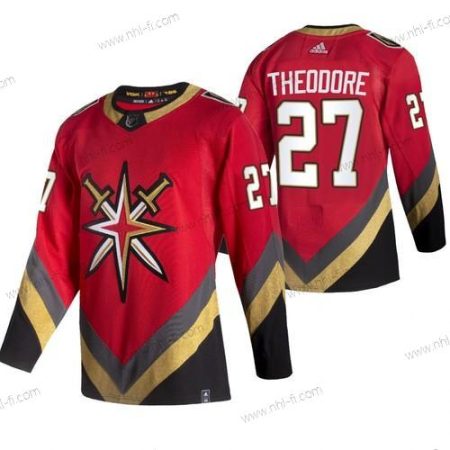 Adidas Vegas Golden Knights #27 Shea Theodore Punainen 2020-21 Käänteinen Retro Vaihtopaita NHL Paita – Miesten