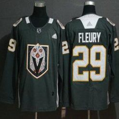 Adidas Vegas Golden Knights #29 Marc-Andre Fleury Harmaa Dia De Los Muertos Paita – Miesten