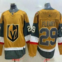 Adidas Vegas Golden Knights #29 Marc-Andre Fleury Kulta 2020-21 Vaihtopaita Ommeltu Paita – Miesten