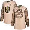 Adidas Vegas Golden Knights #29 Marc-Andre Fleury Maastokuvio Aito 2017 Veterans Day Ommeltu NHL Paita – Miesten