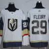 Adidas Vegas Golden Knights #29 Marc-Andre Fleury Valkoinen 2017-2018 Jääkiekko Ommeltu NHL Paita – Miesten