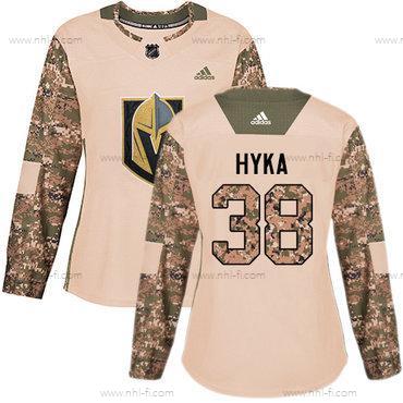 Adidas Vegas Golden Knights #38 Tomas Hyka Maastokuvio Aito 2017 Veterans Day Ommeltu NHL Paita – Naisten