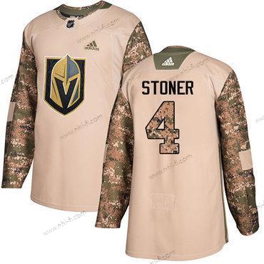 Adidas Vegas Golden Knights #4 Clayton Stoner Maastokuvio Aito 2017 Veterans Day Ommeltu NHL Paita – Miesten