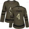 Adidas Vegas Golden Knights #4 Clayton Stoner Vihreä Salute to Service Ommeltu NHL Paita – Naisten