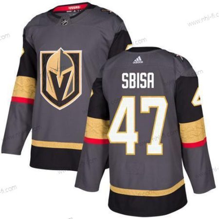 Adidas Vegas Golden Knights #47 Luca Sbisa Harmaa Kotiottelu Aito Ommeltu NHL Paita – Miesten