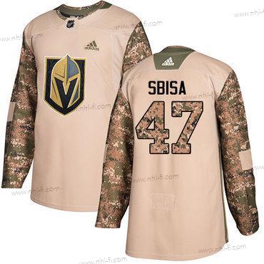 Adidas Vegas Golden Knights #47 Luca Sbisa Maastokuvio Aito 2017 Veterans Day Ommeltu NHL Paita – Miesten