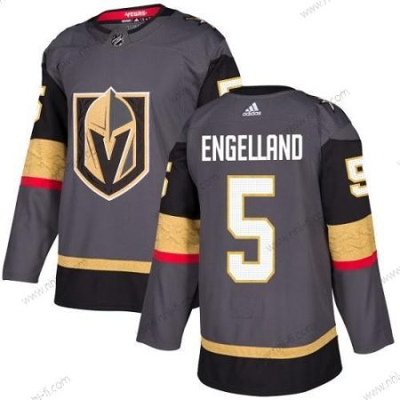 Adidas Vegas Golden Knights #5 Deryk Engelland Harmaa Kotiottelu Aito Ommeltu NHL Paita – Miesten