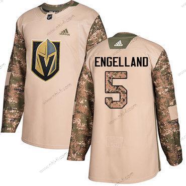 Adidas Vegas Golden Knights #5 Deryk Engelland Maastokuvio Aito 2017 Veterans Day Ommeltu NHL Paita – Miesten