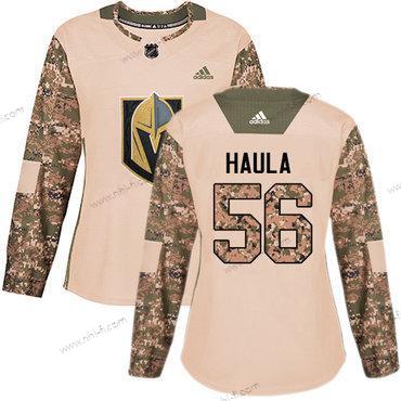 Adidas Vegas Golden Knights #56 Erik Haula Maastokuvio Aito 2017 Veterans Day Ommeltu NHL Paita – Naisten