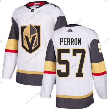 Adidas Vegas Golden Knights #57 David Perron Valkoinen Road Aito Ommeltu NHL Paita – Miesten