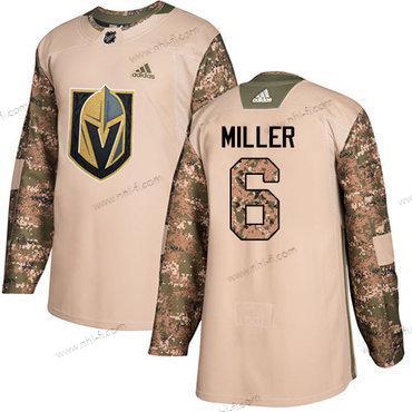 Adidas Vegas Golden Knights #6 Colin Miller Maastokuvio Aito 2017 Veterans Day Ommeltu NHL Paita – Miesten