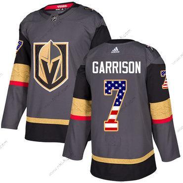 Adidas Vegas Golden Knights #7 Jason Garrison Harmaa Kotiottelu Aito USA Flag Ommeltu NHL Paita – Miesten