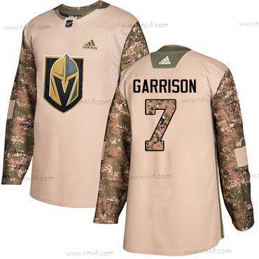 Adidas Vegas Golden Knights #7 Jason Garrison Maastokuvio Aito 2017 Veterans Day Ommeltu NHL Paita – Miesten