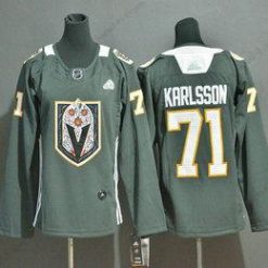 Adidas Vegas Golden Knights #71 William Karlsson Harmaa Dia De Los Muertos Paita – Naisten