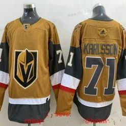 Adidas Vegas Golden Knights #71 William Karlsson Kulta 2020-21 Vaihtopaita Ommeltu Paita – Miesten