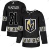 Adidas Vegas Golden Knights #71 William Karlsson Musta Maajoukkue Logos Paita – Miesten