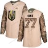 Adidas Vegas Golden Knights #77 Brad Hunt Maastokuvio Aito 2017 Veterans Day Ommeltu NHL Paita – Miesten