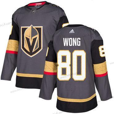 Adidas Vegas Golden Knights #80 Tyler Wong Harmaa Kotiottelu Aito Ommeltu NHL Paita – Miesten