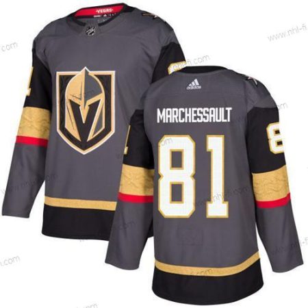 Adidas Vegas Golden Knights #81 Jonathan Marchessault Harmaa Kotiottelu Aito Ommeltu NHL Paita – Miesten