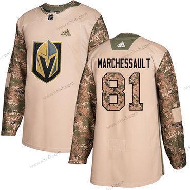 Adidas Vegas Golden Knights #81 Jonathan Marchessault Maastokuvio Aito 2017 Veterans Day Ommeltu NHL Paita – Miesten