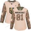 Adidas Vegas Golden Knights #81 Jonathan Marchessault Maastokuvio Aito 2017 Veterans Day Ommeltu NHL Paita – Naisten