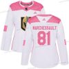 Adidas Vegas Golden Knights #81 Jonathan Marchessault Valkoinen Pinkki Aito Ommeltu NHL Paita – Naisten