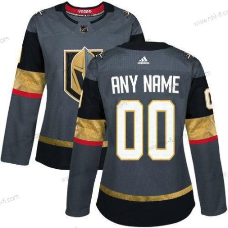 Adidas Vegas Golden Knights Räätälöidyt Aito Harmaa Kotiottelu NHL Paita – Naisten