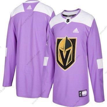 Adidas Vegas Golden Knights Räätälöidyt Violetti Pinkki Jääkiekko Taistelee syöpää vastaan Harjoitus Paita – Miesten