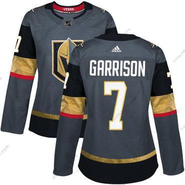 Adidas Vegas Kultaen Vegas Golden Knights #7 Jason Garrison Harmaa Kotiottelu Aito Ommeltu NHL Paita – Naisten