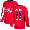 Adidas Washington Capitals #11 Mike Gartner Punainen Kotiottelu Aito USA Flag Ommeltu NHL Paita – Miesten