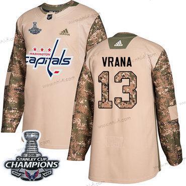 Adidas Washington Capitals #13 Jakub Vrana Maastokuvio Aito 2017 Veterans Day Stanley Cup Final Champions Ommeltu NHL Paita – Miesten