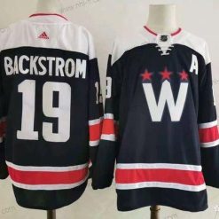 Adidas Washington Capitals #19 Nicklas Backstrom New Laivastonsininen Sininen Ommeltu NHL Paita – Miesten