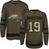 Adidas Washington Capitals #19 Nicklas Backstrom Vihreä Salute to Service Ommeltu NHL Paita – Miesten