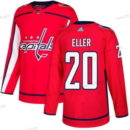 Adidas Washington Capitals #20 Lars Eller Punainen Kotiottelu Aito Ommeltu NHL Paita – Miesten