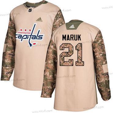 Adidas Washington Capitals #21 Dennis Maruk Maastokuvio Aito 2017 Veterans Day Ommeltu NHL Paita – Miesten