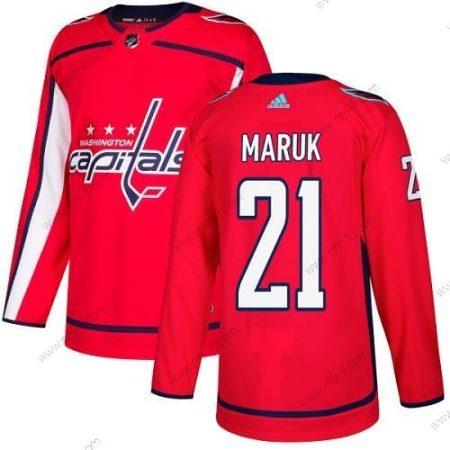 Adidas Washington Capitals #21 Dennis Maruk Punainen Kotiottelu Aito Ommeltu NHL Paita – Miesten