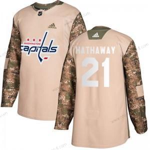 Adidas Washington Capitals #21 Garnet Hathaway Maastokuvio Aito Veterans Day Harjoitus Paita – Miesten