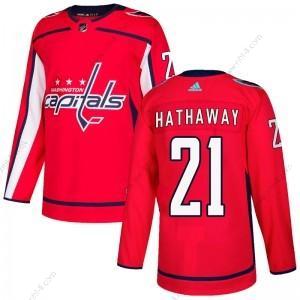 Adidas Washington Capitals #21 Garnet Hathaway Punainen Aito Kotiottelu Paita – Miesten