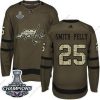 Adidas Washington Capitals #25 Devante Smith-Pelly Vihreä Salute to Service Stanley Cup Final Champions Ommeltu NHL Paita – Miesten