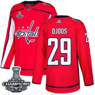 Adidas Washington Capitals #29 Christian Djoos Punainen Kotiottelu Aito Stanley Cup Final Champions Ommeltu NHL Paita – Miesten