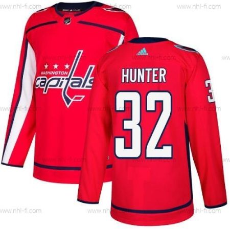 Adidas Washington Capitals #32 Dale Hunter Punainen Kotiottelu Aito Ommeltu NHL Paita – Miesten