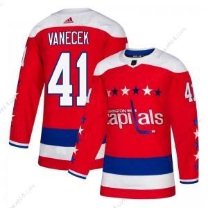 Adidas Washington Capitals #41 Vitek Vanecek Punainen Aito Vaihtopaita Paita – Miesten