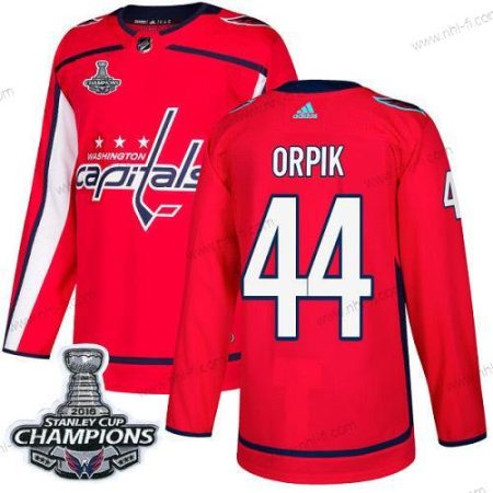 Adidas Washington Capitals #44 Brooks Orpik Punainen Kotiottelu Aito Stanley Cup Final Champions Ommeltu NHL Paita – Miesten