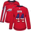 Adidas Washington Capitals #44 Brooks Orpik Punainen Kotiottelu Aito USA Flag Ommeltu NHL Paita – Naisten